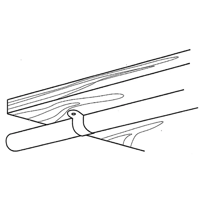 Держатель панели (скоба) для трубы 25 мм 1