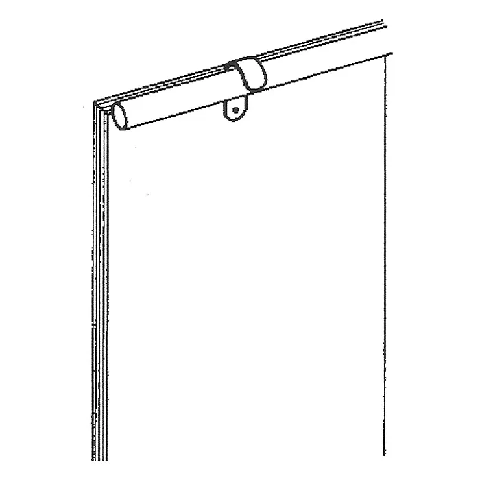 Держатель вертикальной панели для трубы 25 мм 1