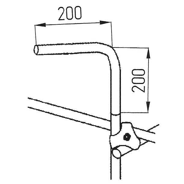 Угол 90° для трубы диаметром 25 мм 1