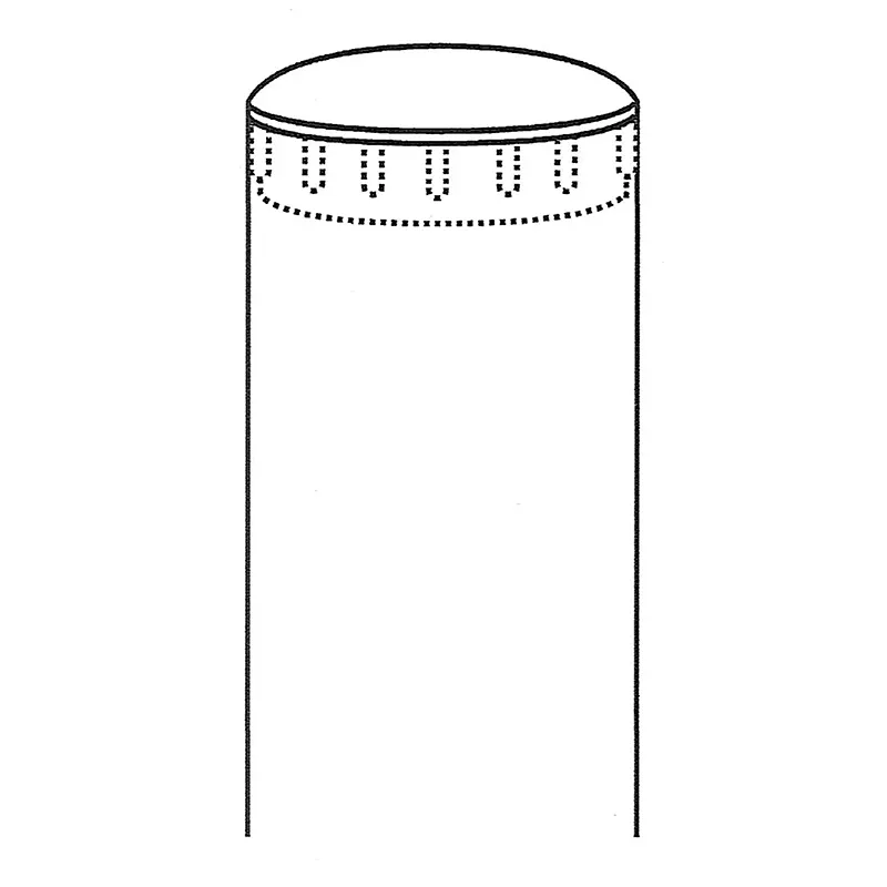 Пластиковая заглушка для хромированной трубы 10 мм рис1